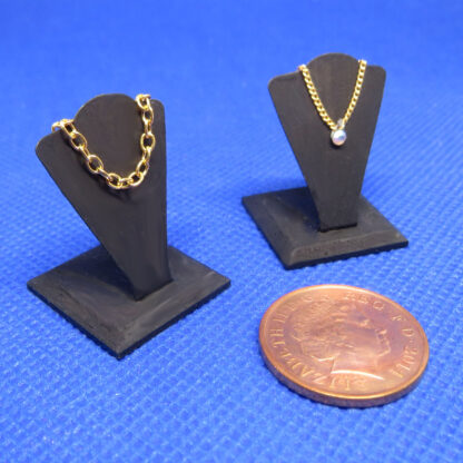 2 Neckless Displays with Necklesses